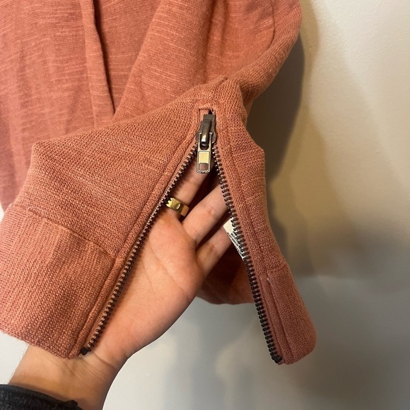 Free People Highway Knit Rust Orange Oversized Sweater Vest XS - Picture 2 of 7